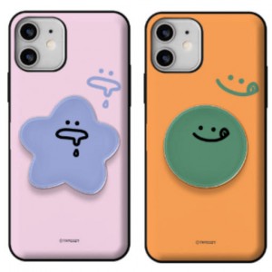 아이폰16 프로 맥스 그립 톡홀더 카드수납도어 범퍼케이스 와글와글